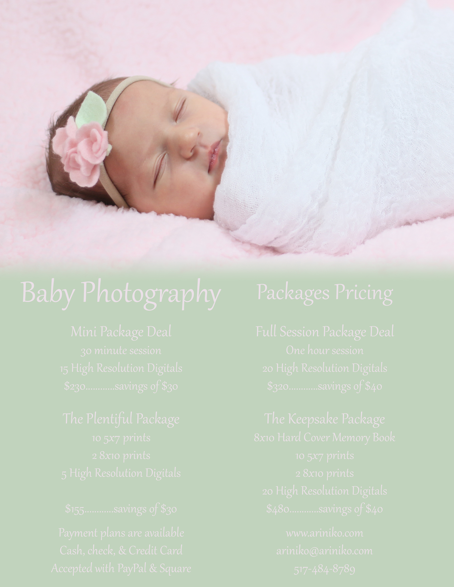 Newborn & Maternity Photography Packages Guide