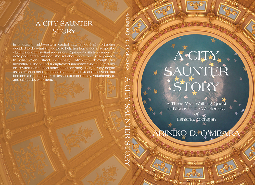 The cover to A City Saunter Story written by Ariniko O'Meara