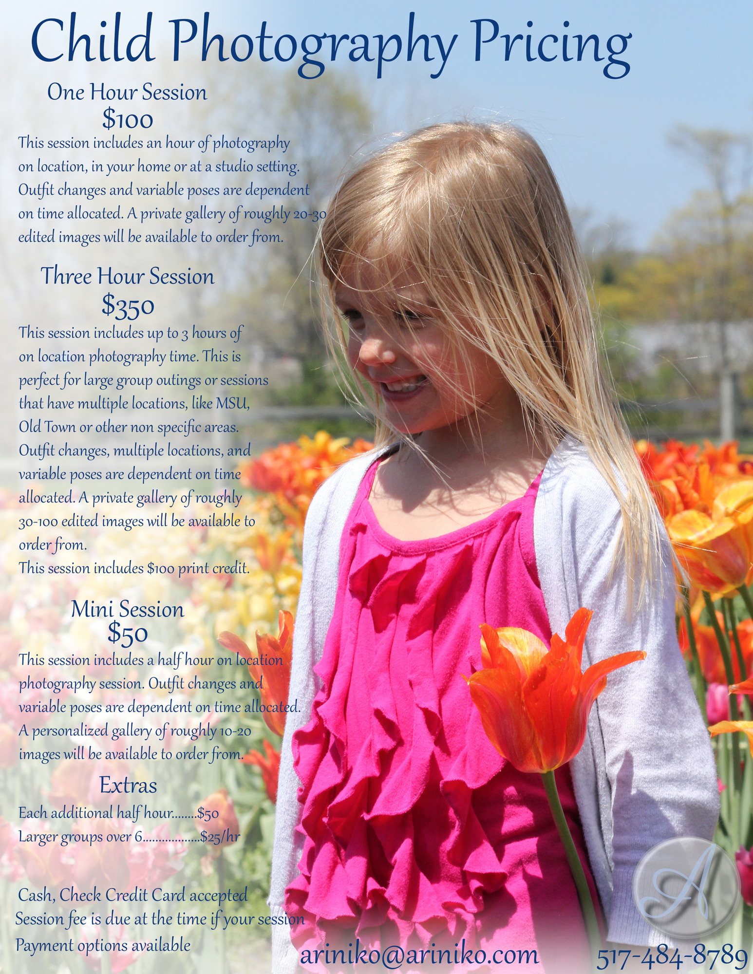 Child Photography Pricing Guide