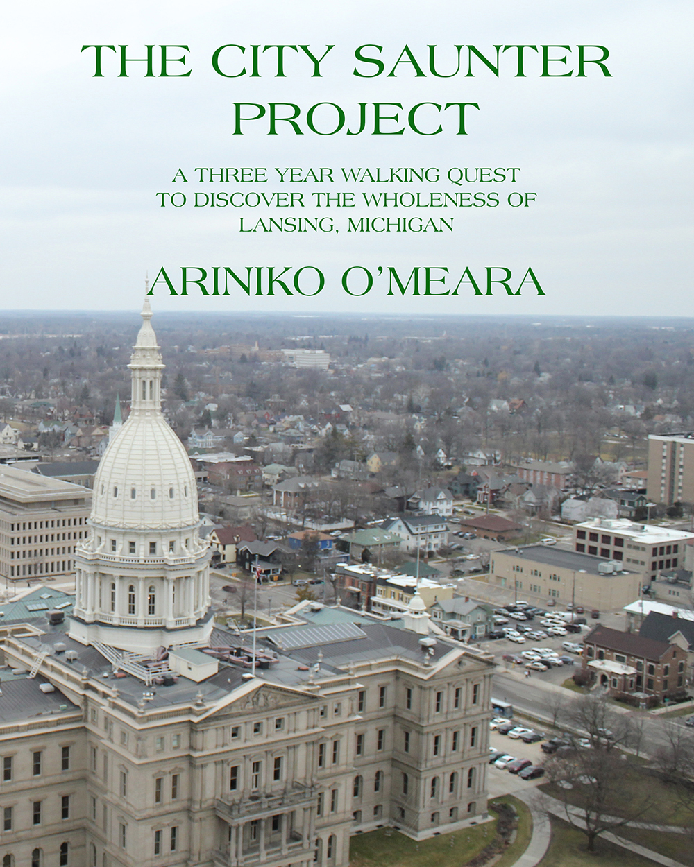 The cover of The City Saunter Project book written by Ariniko O'Meara