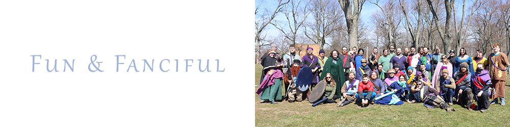 group of people who play amtgard posing in a group shot