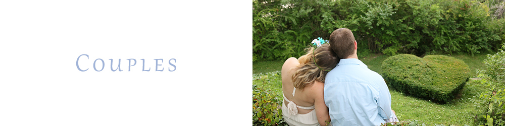 Couple sit together on ledge at Francis Park in Lansing Michigan