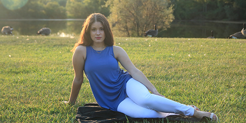 Senior Sessions on location at Meridian Historical Village in Okemos, Michigan