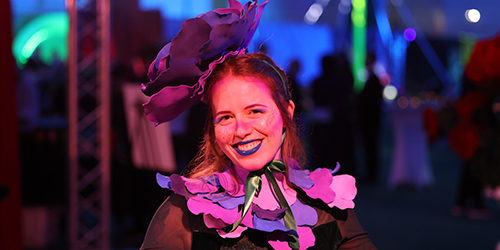 Actress performing for University of Michigan Sparrow Health in East Lansing, Michigan