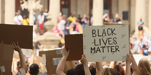NAACP Downtown Lansing Rally June 10, 2020, protesting racial injustices in a peaceful march