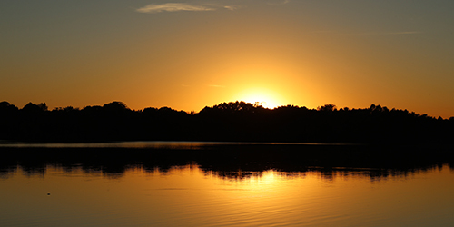 Sunset at Sleepy Hollow State Park