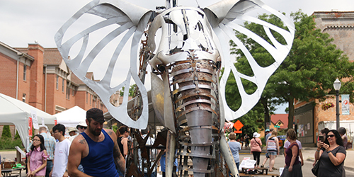 Scrap Fest 2019 in Old Town Lansing Michigan