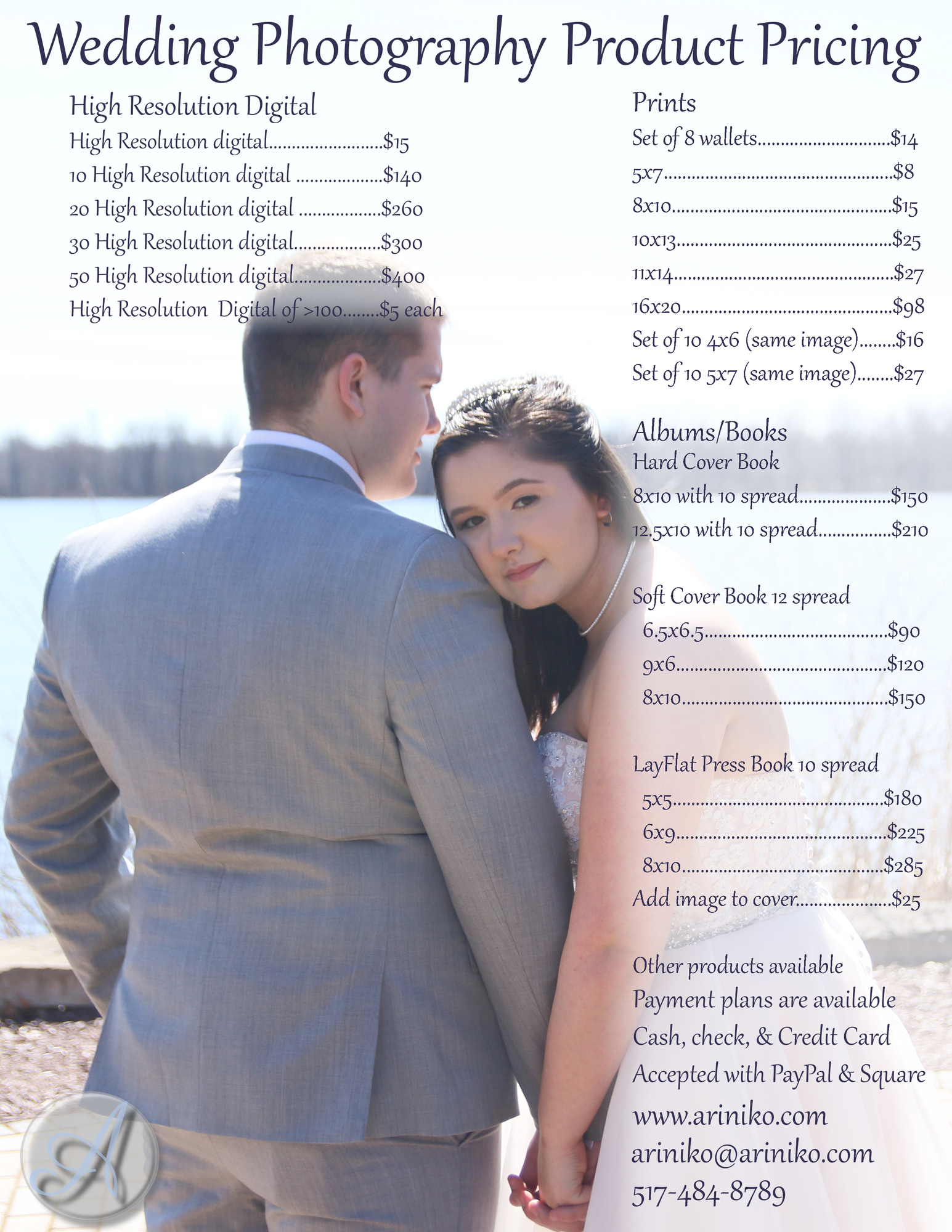 Wedding & Engagement Product Pricing Guide