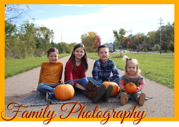 Family portraits for fall in St. John's Michigan