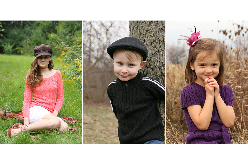 Composite of children portrait shots from Greater Lansing area
